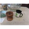 Image 2 : Lovers Sculpture, Punch  Bowl, Painted Saw Blade &