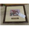 Image 3 : Mirror, Semi Clock, Laminated Horse Picture on Wood,