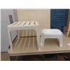 Image 3 : 5 Tier Plastic Shelf , Stool , Card Table , 2 Patio 