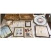 Image 1 : 8 Framed Pictures Largest 13'' x 13'' , 2 Baskets , Sea Shell 