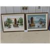 Image 1 : 2 Framed Oil Paintings on Canvas 23'' x 29'' 