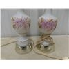 Image 3 : 2 Night Stand Lamps 17'' H , Tealight Candle Holder 