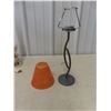 Image 6 : 2 Night Stand Lamps 17'' H , Tealight Candle Holder 
