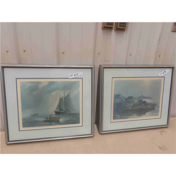 2 Framed Prints 19'' x 22'' 