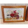 Image 2 : 2 Horse Pictures Framed Up 21 1/2'' x 16'' 