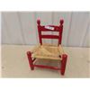 Image 1 : Painted Chair with Wicker Seat 