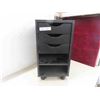 Image 1 : Rolling Cabinet With 3 Drawers +Shelf 22 X 12 X 16 