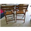 Image 3 : 2 Wooden Folding Chairs, Magazine Rack + 2 Upholstered