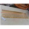 Image 1 : 6 Yard Sticks Some With Advertising