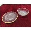 Image 10 : 14 Pieces Pressed Glass 1902 Mahattan Pattern. 
