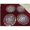 Image 2 : 14 Pieces Pressed Glass 1902 Mahattan Pattern. 