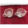 Image 9 : 14 Pieces Pressed Glass 1902 Mahattan Pattern. 