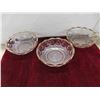 Image 2 : 14 Pieces Pressed Glass 1902 Mahattan Pattern.