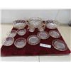 Image 1 : 14 Pieces Pressed Glass 1902 Mahattan Pattern