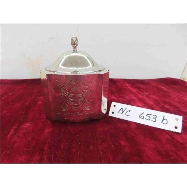 Hudson Bay Trinket Box Silver Plated Commemorative 