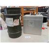 Image 1 : Metal Case 14 X 14 X 10 Metal Barrel