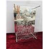 Image 2 : Modern Glass Clock 14 1/2 X 10 X 3" + Cael