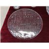 Image 2 : Glass Ice Cream Dishes, Typographic Platter Footed