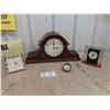 Image 1 : Frank Lloydwright Desk Clock, Silver Bamboo Alarm Clock, 