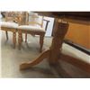 Image 3 : Oak Double Pedestal Table , 2 Underneath Leaves 12'' 