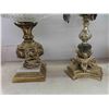 Image 3 : 4 Table Lamps, Tallest is 36'', 2 Shades, Brass & Glass 