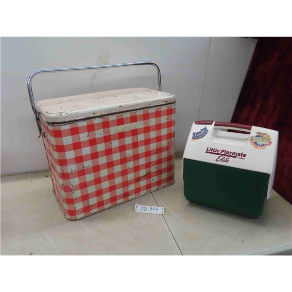 Vintage Picnic Cooler, Little Playmate Cooler 