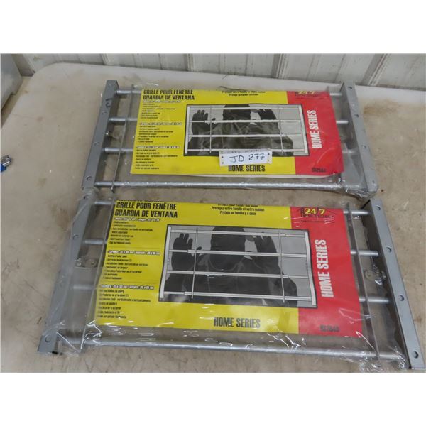 2 Window Guards 24'' - 40'' W x 11 3/4'' - 26'' High New Old Stock  