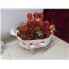 Image 10 : Vintage Lucite Grapes , Ceramic Basket, Trays, Plastic 