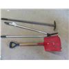 Image 4 : Yard Tools: Fan Rake, Scoop Shovel, Clippers.