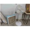 Image 1 : 2 Fans: Box Style -has missing Knob + 48" on Stand