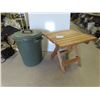 Image 1 : Foldup Outdoor Side Table 21'' x 24'' x 24'' , Plastic Garbage 