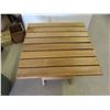 Image 3 : Foldup Outdoor Side Table 21'' x 24'' x 24'' , Plastic Garbage 