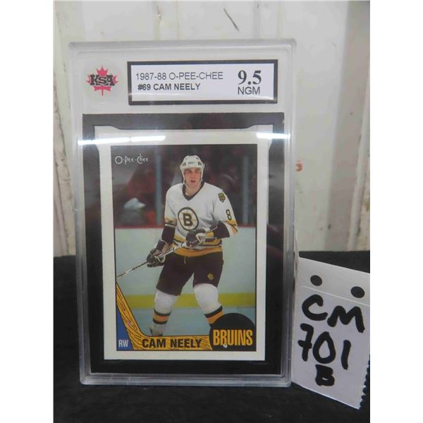 Graded Cam Neely Boston Bruins Card 