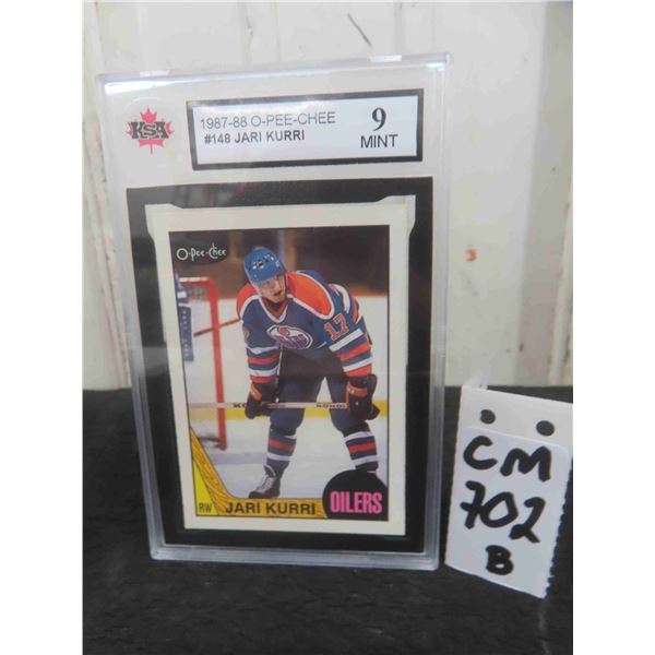 Graded Jari Kurri Edmonton Oilers Card