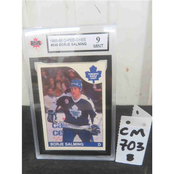 Graded Borje Salming Toronto Maple Leafs Card 