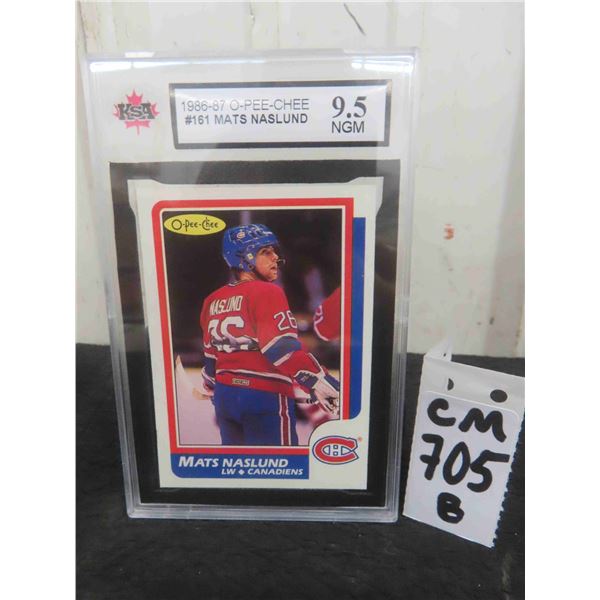 Graded Mats Naslund Montreal Canadiens Card 