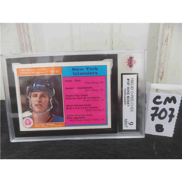 Graded Mike Bossy New York Islanders Card 