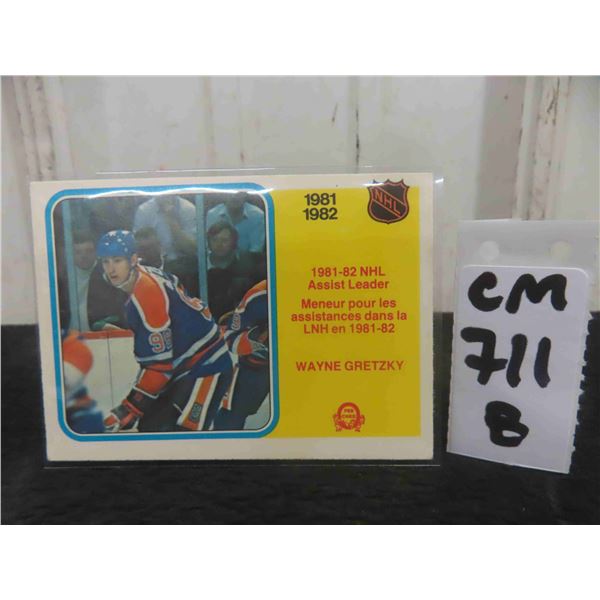 Wayne Gretzky Edmonton Oilers Card 
