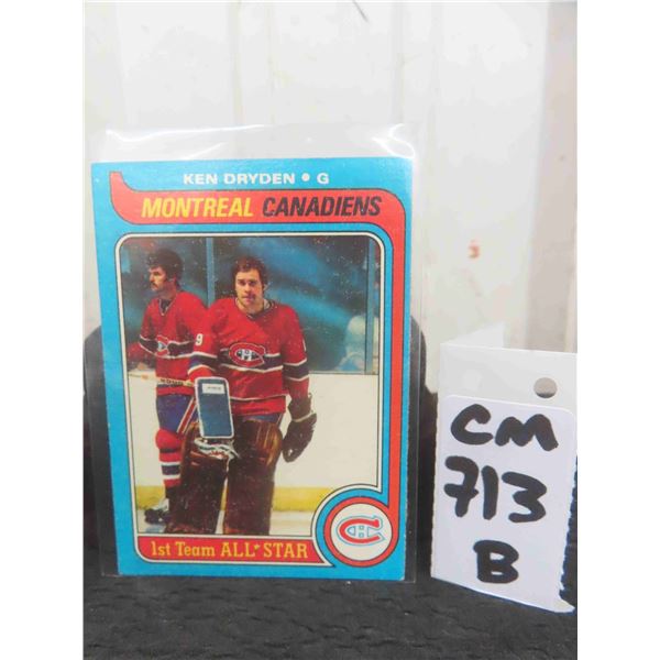 Ken Dryden Montreal Canadiens Card 