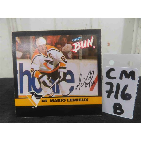 Mario Lemieux Pittsburgh Penguins Card 