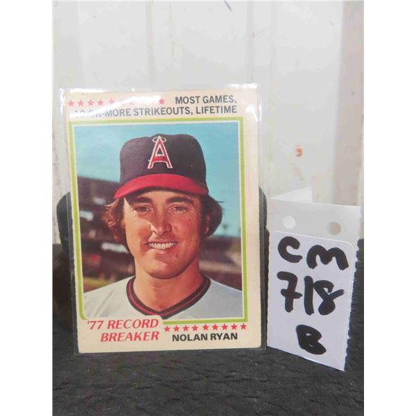 Nolan Ryan Baseball Card 