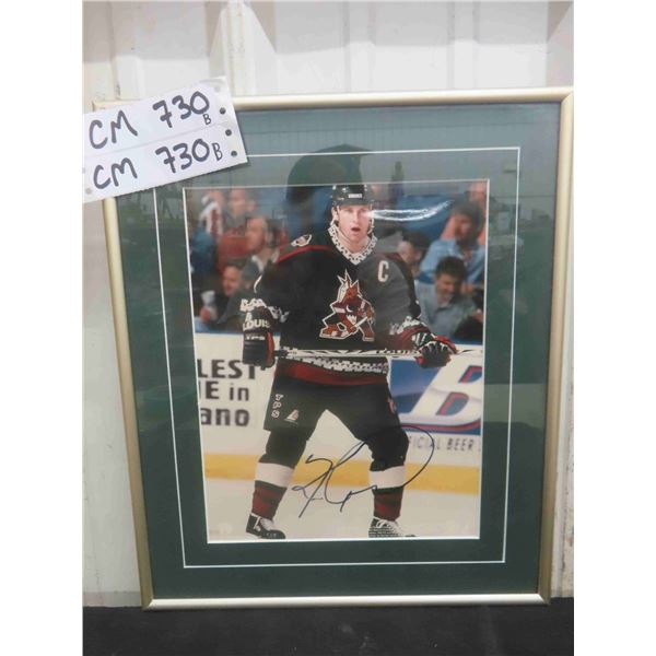 Signed Framed Keith Tkachuk Phoenix Coyotes Photo 
