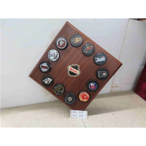WCHL Puck Display 17 X 17"