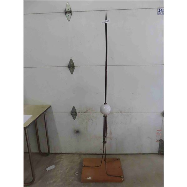 Antique Lightning Rod With Glass Ball 67" High