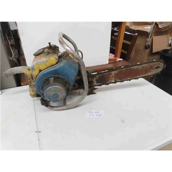 Vintage Clinton Gas Chain Saw With 19" Blade