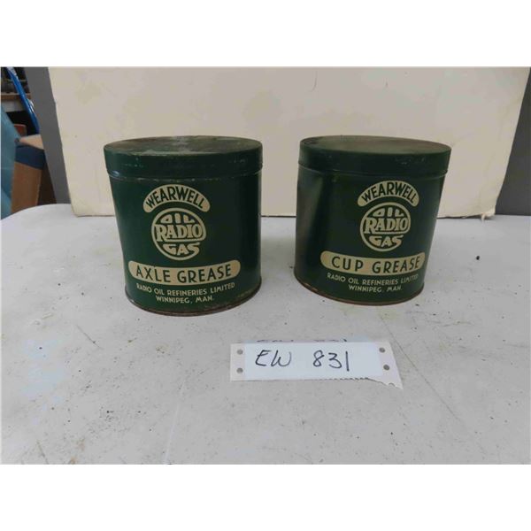 2 Wearweel Axle Grease Cans Winnipeg