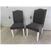 Image 1 : 2 Painted Upholstered Chairs 