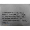 Image 3 : BANKERS BOX Unicorn Cardboard Playhouse for Kids XXL 