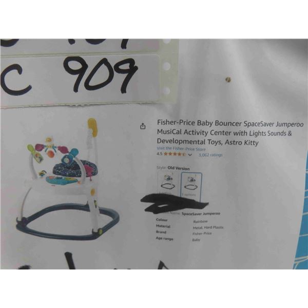 Fisher-Price Baby Bouncer SpaceSaver Jumperoo Musi
