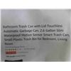 Image 3 : Bathroom Trash Can with Lid Touchless Automatic Garbage Can, 2.6 